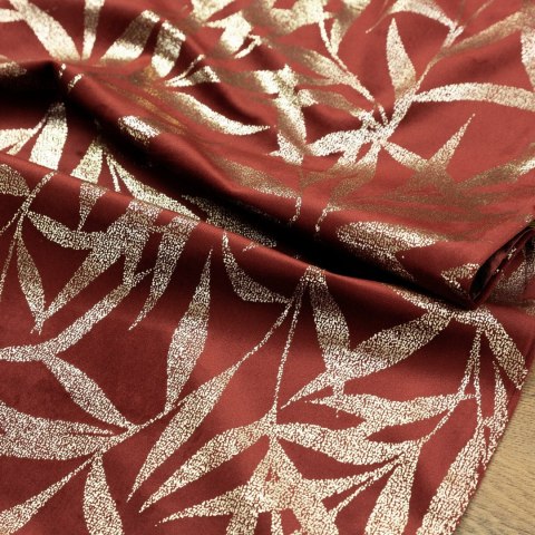 Tischdecke BLINK 15 orange 35x220 orange Velvet Samt