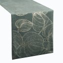 Tischdecke BLINK 16 35x180 dunkelminze Velvet Samt