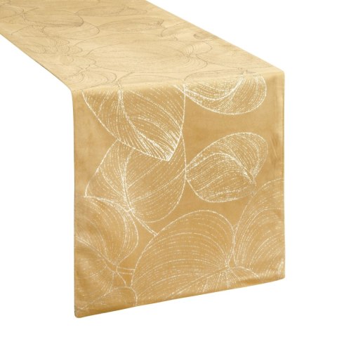 Tischdecke BLINK 16 35x180 honig Velvet Samt