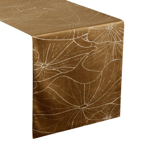 Tischdecke BLINK 18 braun 35x140 braun Velvet Samt