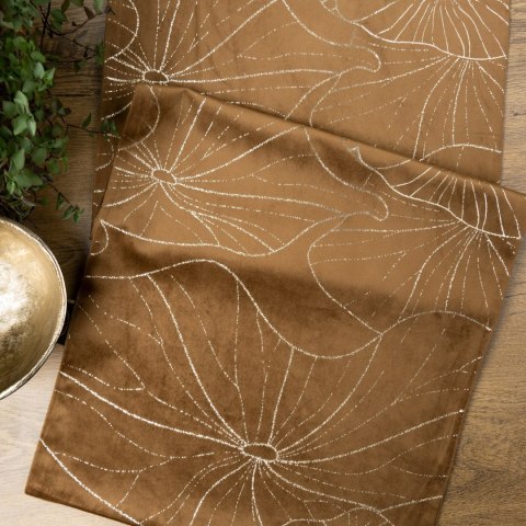 Tischdecke BLINK 18 braun 35x140 braun Velvet Samt