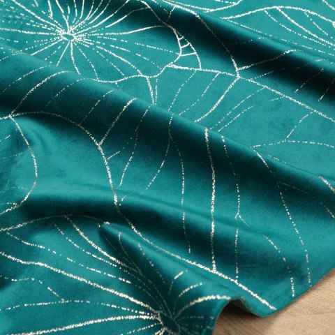 Tischdecke BLINK 18 35x140 dunkeltürkis Velvet Samt