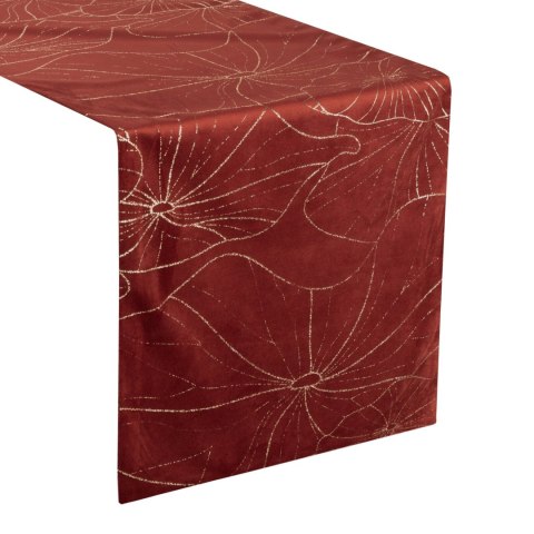 Tischdecke BLINK 18 orange 35x180 CEGL Velvet Samt