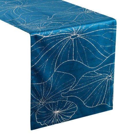 Tischdecke BLINK 18 dunkelblau 35x220 dunkelblau Velvet Samt