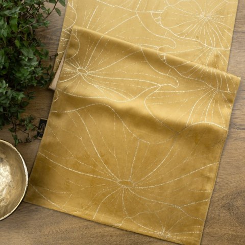 Tischdecke BLINK 18 35x220 honig Velvet Samt