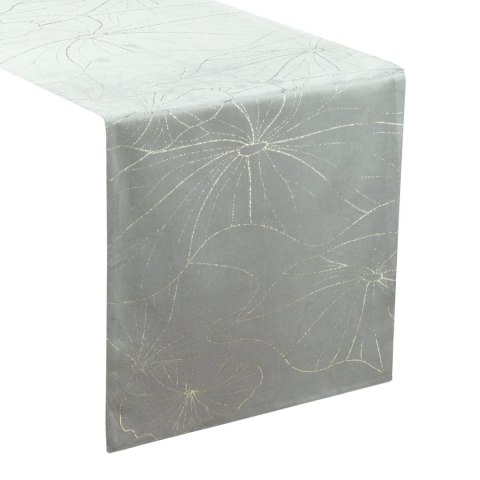Tischdecke BLINK 18 silber 35x140 silber Velvet Samt