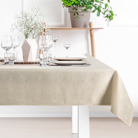 Tischdecke SPARKLE creme gold 140x220 creme gold