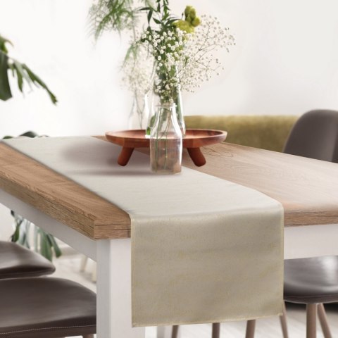 Tischdecke SPARKLE creme gold 40x180 creme gold