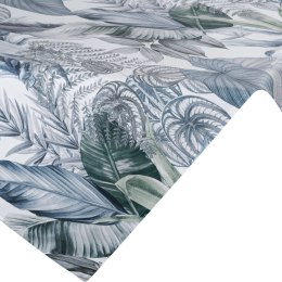 Tischdecke DAVOS2 85X85 grün silber mit botanischem Muster