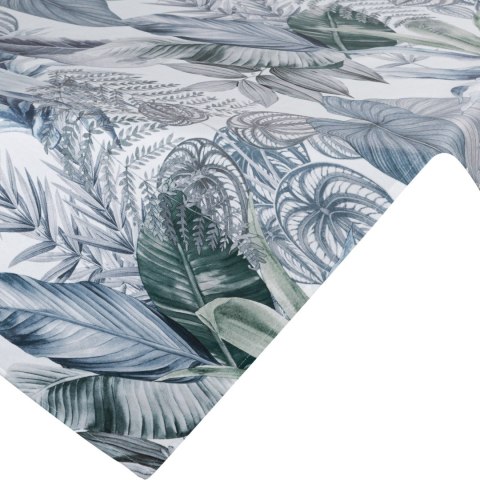 Tischdecke DAVOS2 85X85 grün silber mit botanischem Muster