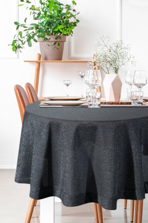 Tischdecke STELLA 1 schwarz 150 RD