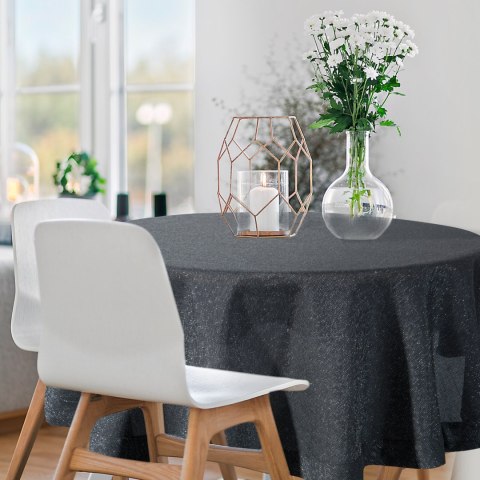 Tischdecke STELLA 1 schwarz 180 RD