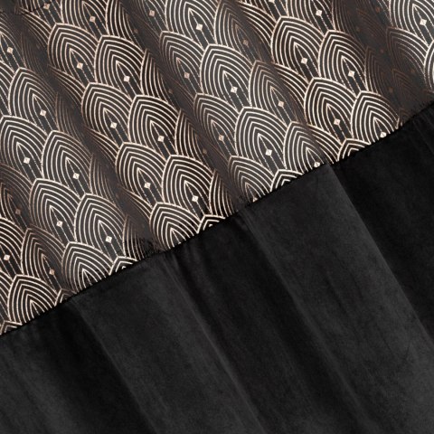 Vorhang AGNES schwarz 140x250 Ösen