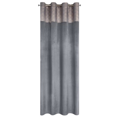 Vorhang AGNES graphit 140x250 Ösen