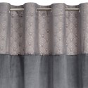 Vorhang AGNES graphit 140x250 Ösen