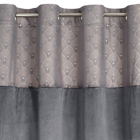 Vorhang AGNES graphit 140x250 Ösen