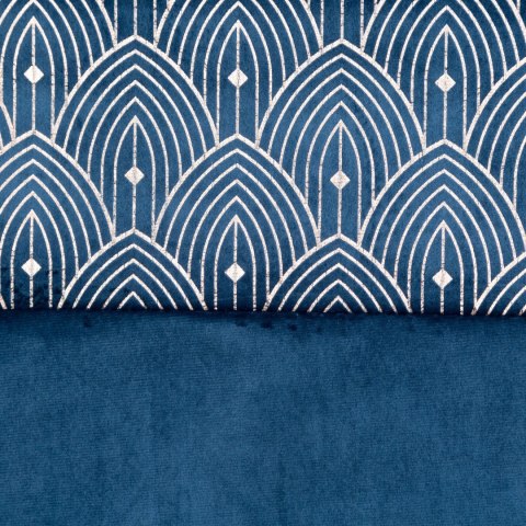 Vorhang AGNES dunkelblau 140x250 Ösen