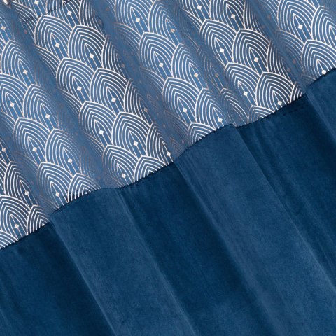 Vorhang AGNES dunkelblau 140x250 Ösen