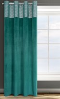 Vorhang AGNES türkis 140x250 Ösen
