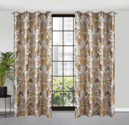 Vorhang ADEL weiß silber 140x250 Ösen