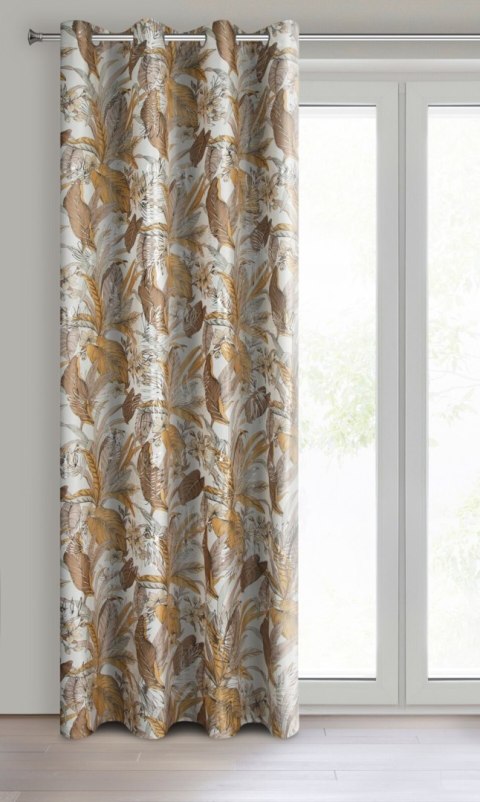 Vorhang ADEL weiß silber 140x250 Ösen