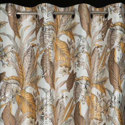 Vorhang ADEL weiß silber 140x250 Ösen