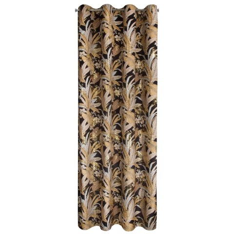 Vorhang ADEL schwarz gold 140x250 Ösen