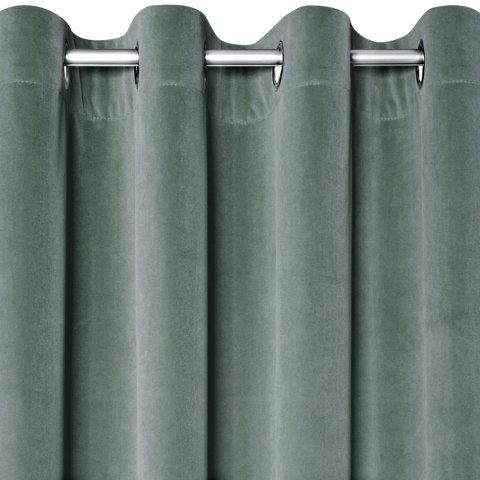 Vorhang ADELLE dunkelminze 140x250 Ösen