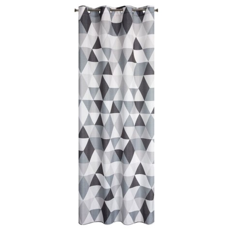 Vorhang ADINA stahl 140x250 Ösen