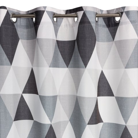 Vorhang ADINA stahl 140x250 Ösen