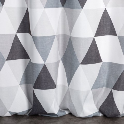 Vorhang ADINA stahl 140x250 Ösen