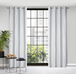 Vorhang AGGIE hellsilber 140x250 Ösen