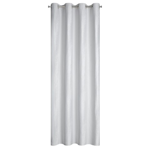 Vorhang AGGIE hellsilber 140x250 Ösen