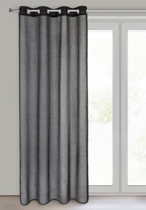 Vorhang AGIS schwarz 140x250 Ösen