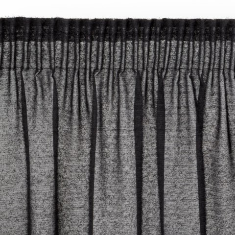 Vorhang AGIS schwarz 140x270 Kräuselband