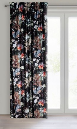 Vorhang ALANI schwarz RU 140x270 Kräuselband