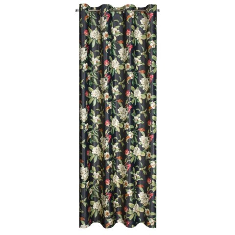 Vorhang ALEA schwarz OLI 140x250 Ösen