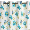 Vorhang ALMA weiß blau 140x250 Ösen