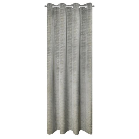 Vorhang ALUVIA stahl 140x250 Ösen