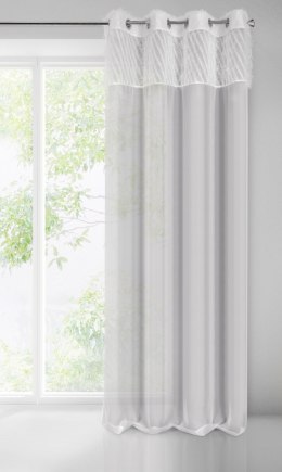 Vorhang AMIRA silber 140x250 Ösen