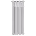 Vorhang AMIRA silber 140x250 Ösen