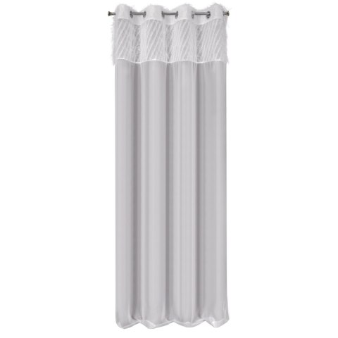 Vorhang AMIRA silber 140x250 Ösen