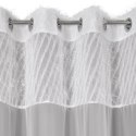 Vorhang AMIRA silber 140x250 Ösen