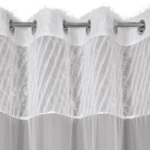 Vorhang AMIRA silber 140x250 Ösen
