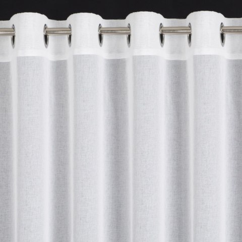 Vorhang ANDREA weiß türkis 140x250 Ösen