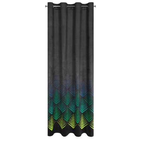 Vorhang ANGELINA türkis 140x250 Ösen