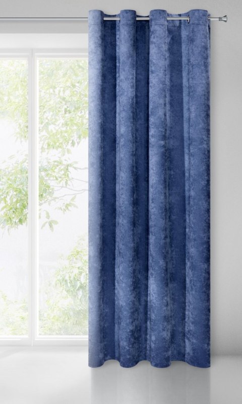 Vorhang ANISA dunkelblau 140x250 Ösen