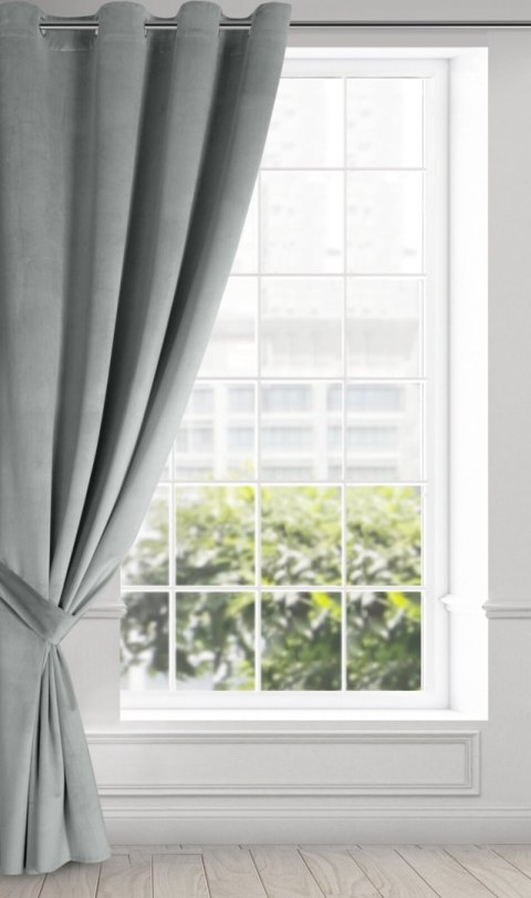 Vorhang ANTARA silber 140x270 Ösen TROCZ