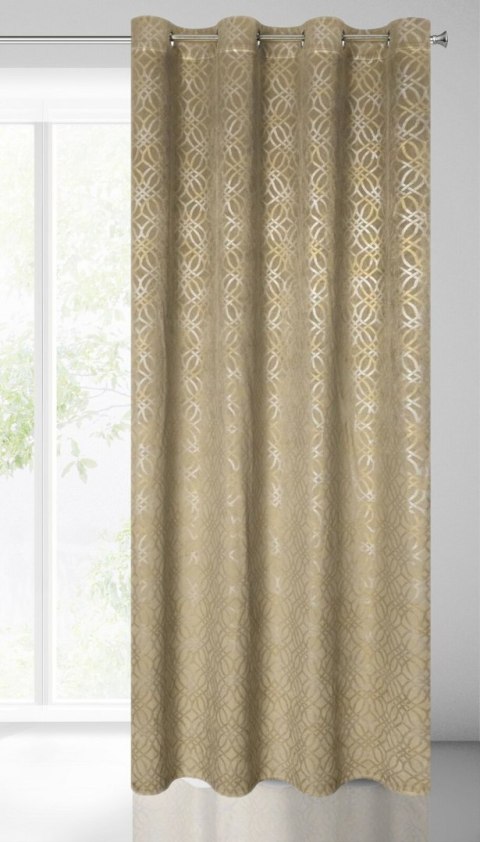 Vorhang ARETA beige 140x250 Ösen