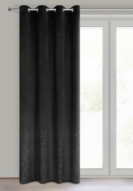 Vorhang ARIADNA schwarz 140x250 Ösen